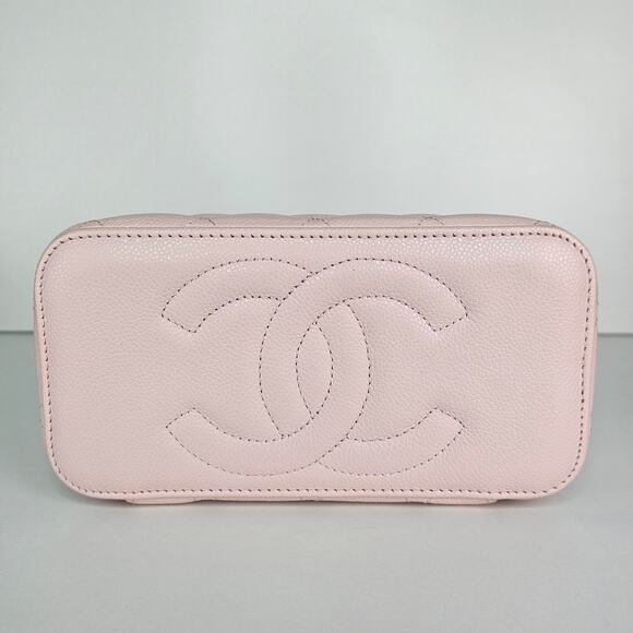 Chanel Caviar Leather Vanity with Chain 25S Crossbody Bag Light Pink - Picture 4 of 12